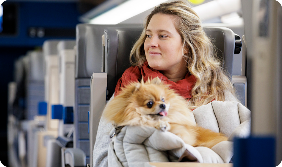 femme et chien