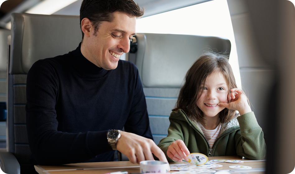 homme avec enfant