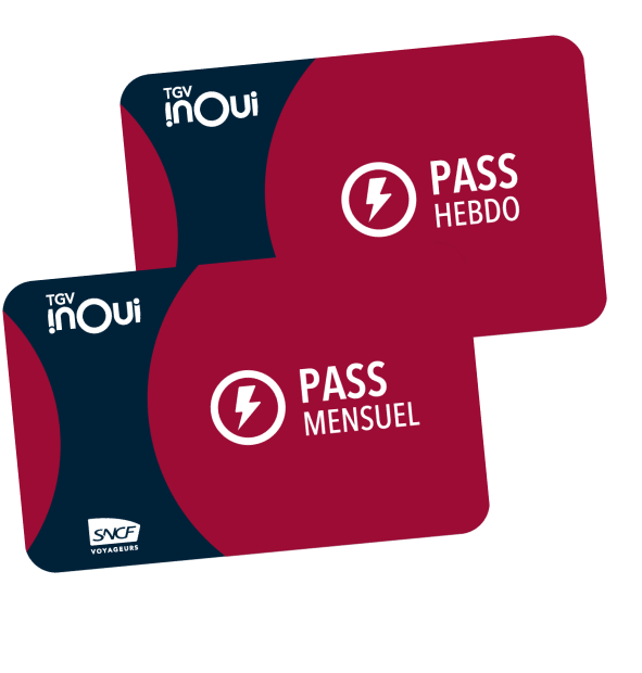 Cartes Pass Hebdo et Pass Mensuel TGV INOUI
