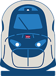 Illustration de l’avant d’une rame de TGV Nouvelle Génération